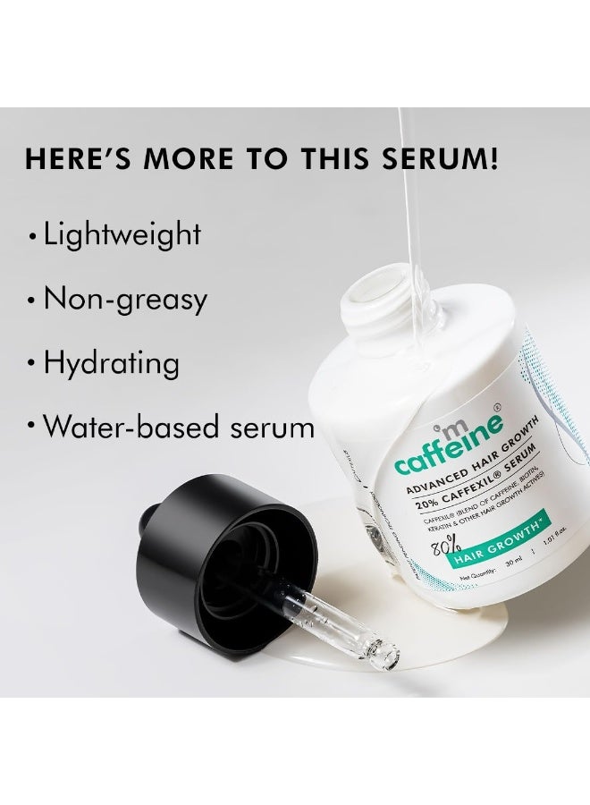 إم كافيين سيروم مكافيين للشعر بتركيبة متطورة تحتوي على 20% كافيكسيل، بيوتين، كيراتين وإكليل الجبل | يعزز نمو الشعر بنسبة 80%، يزيد من كثافته ويتحكم في تساقطه | يغذي الجذور | مناسب للنساء والرجال - 30 مل - Image 2